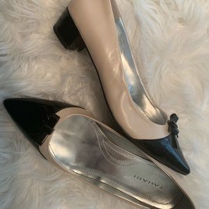 Tahari woman low heal shoes.